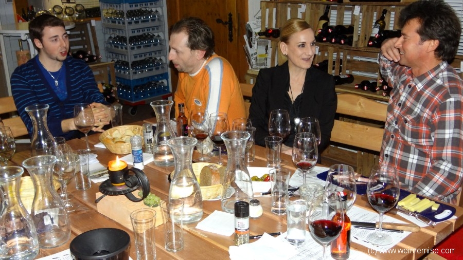 Weinverkostung in der Weinremise vom 08.02.2013